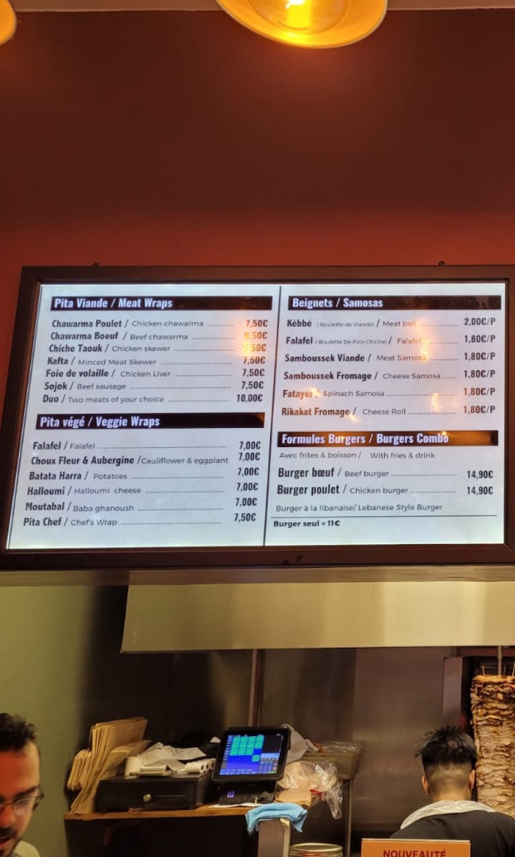 Menu Chawarma Beyrouth-5