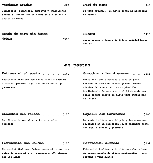 Menu Che Lindo-10