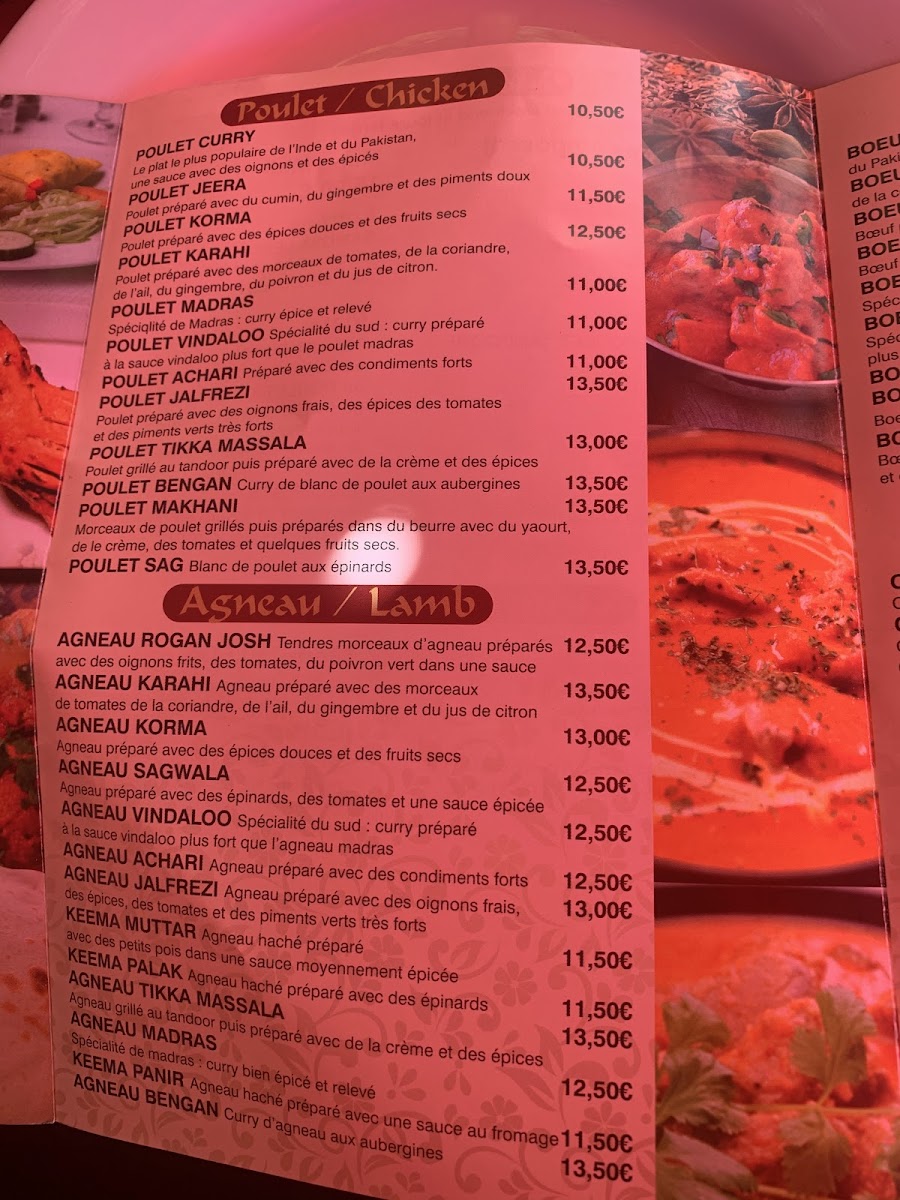 Menu Cheema Restaurant Indien-2