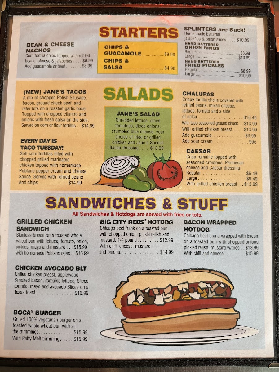 Menu Cheesy Jane's-1