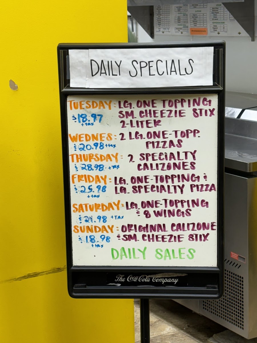 Menu Cheezies Pizza - Wichita, Ks (West)-1