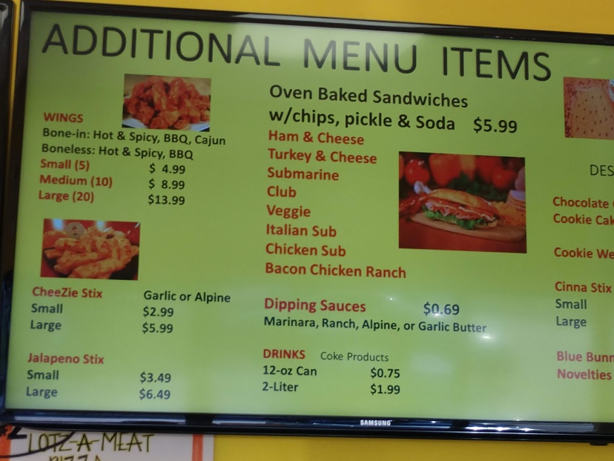 Menu Cheezies Pizza - Wichita, Ks (West)-2