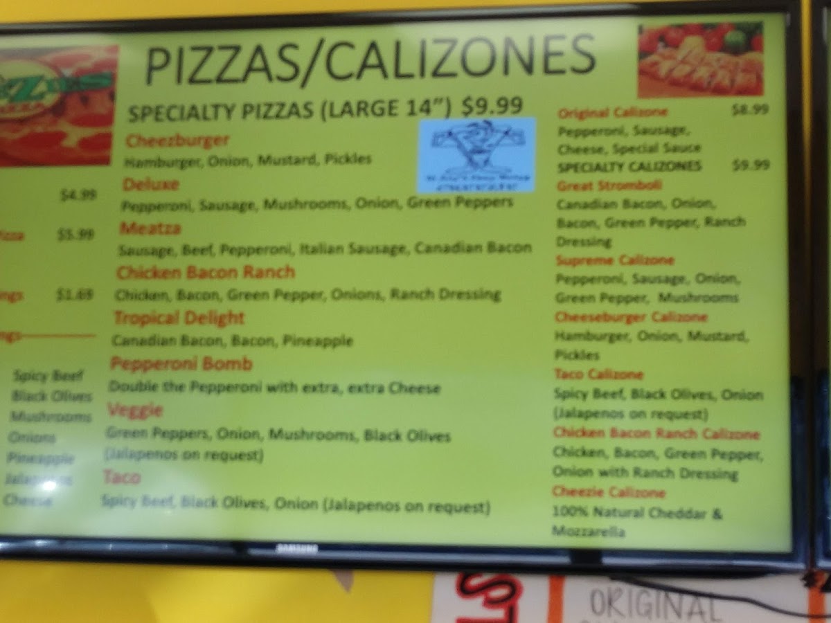 Menu Cheezies Pizza - Wichita, Ks (West)-4
