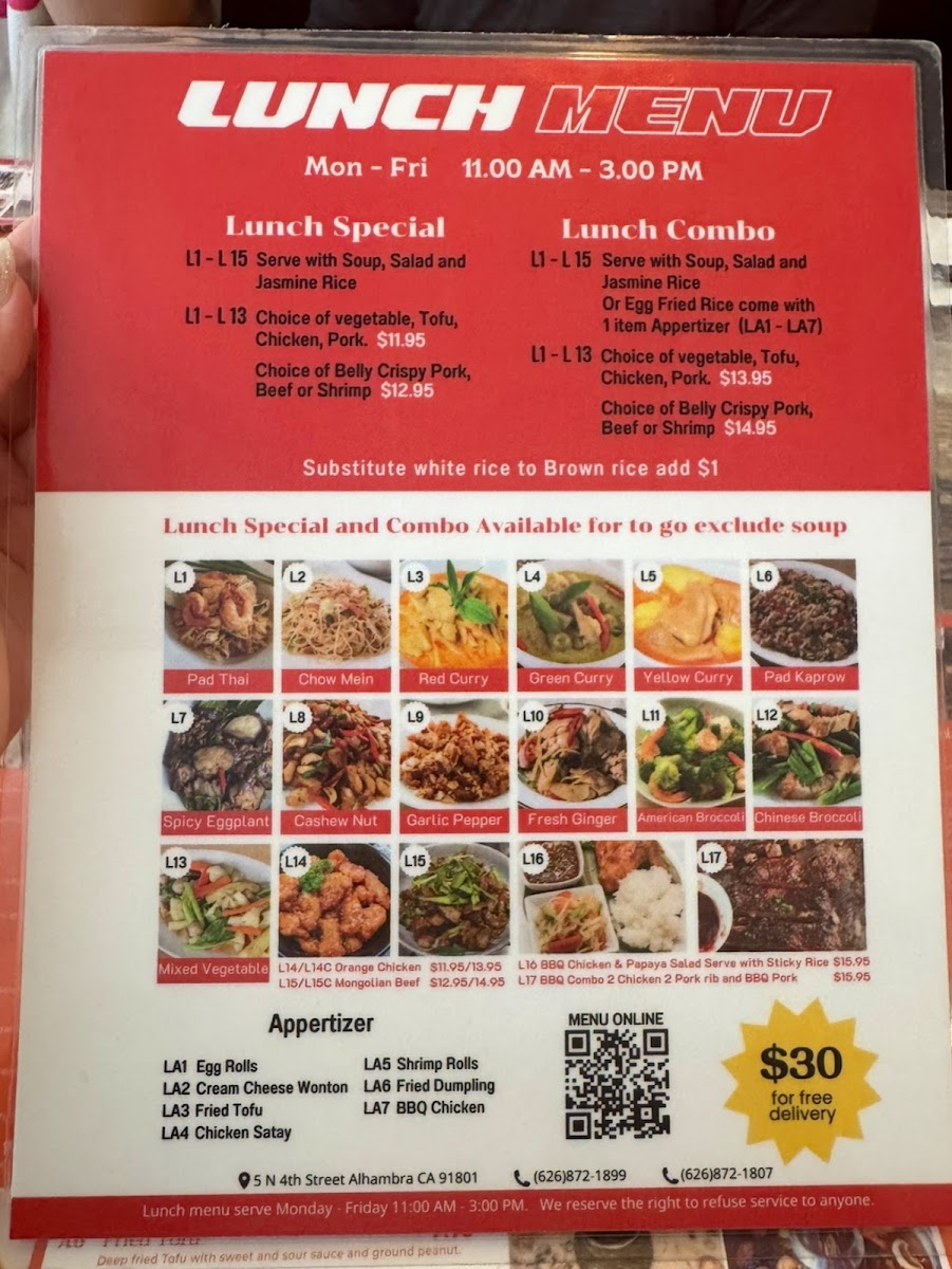 Menu Chef G On 4Th Thai Street Food-1