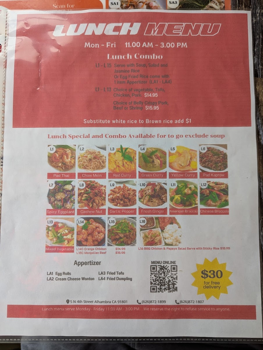 Menu Chef G On 4Th Thai Street Food-5