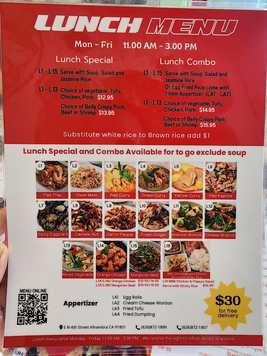 Menu Chef G On 4Th Thai Street Food-7