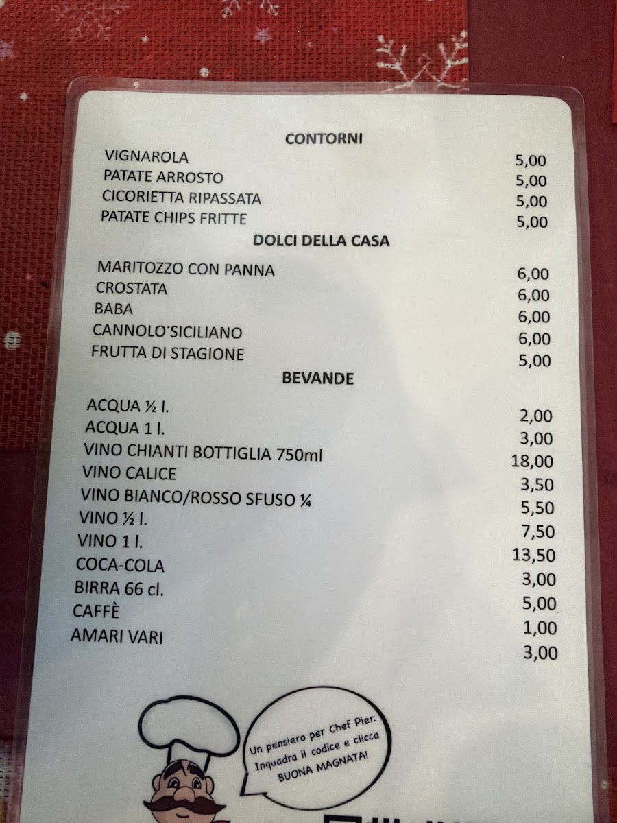 Menu Chef Pier - Trattoria Romana E Gastronomia-6