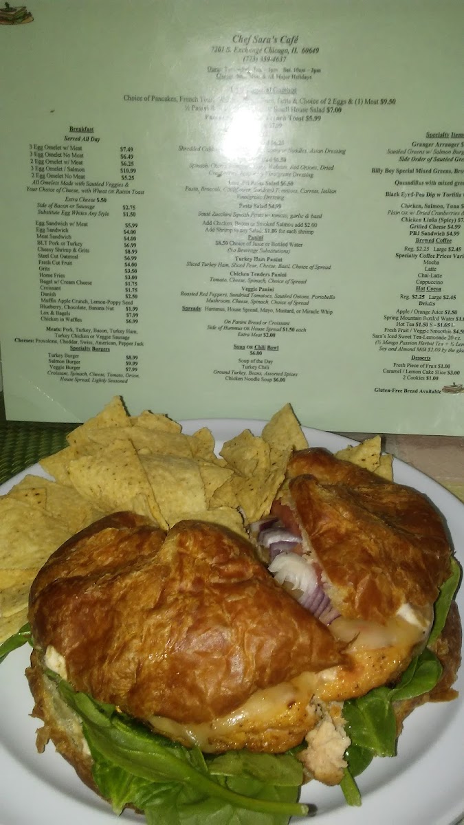 Menu Chef Sara's Cafe-10