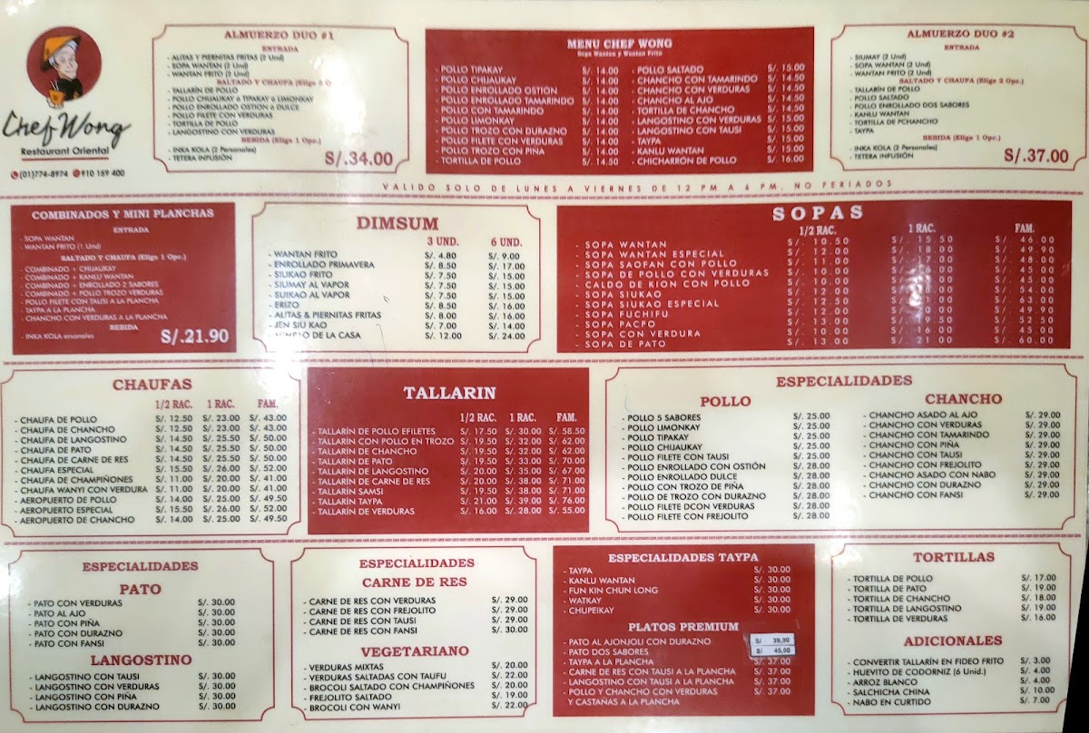 Menu Chef Wong-7