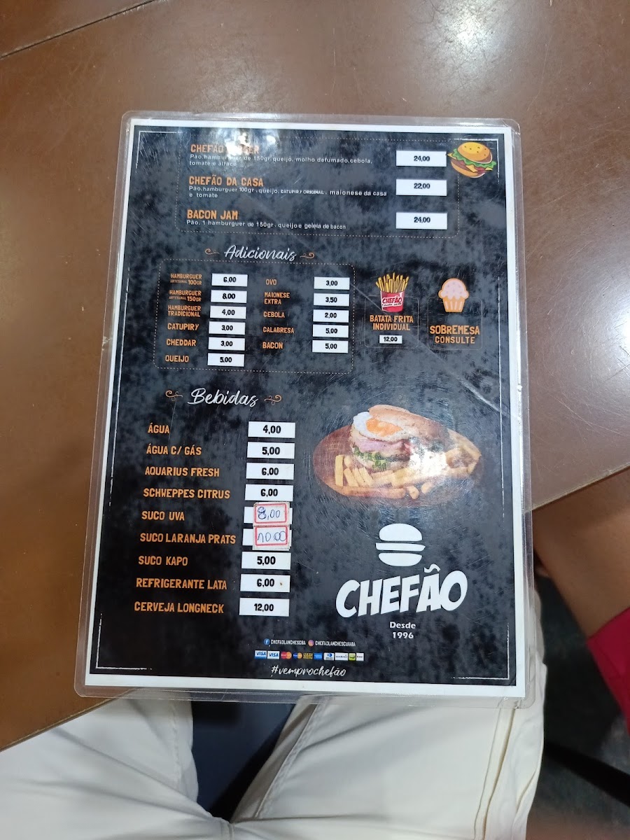 Menu Chefão Lanches-1