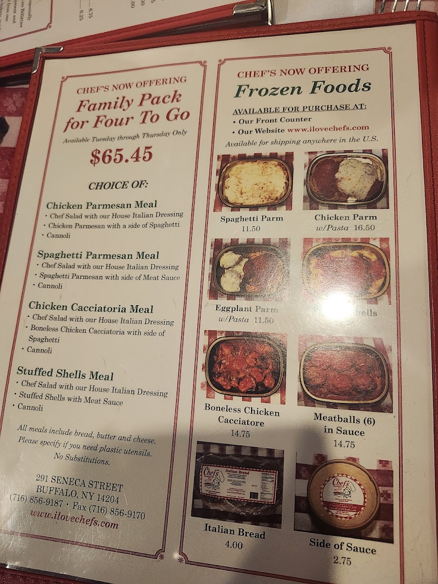 Menu Chef's Restaurant-5