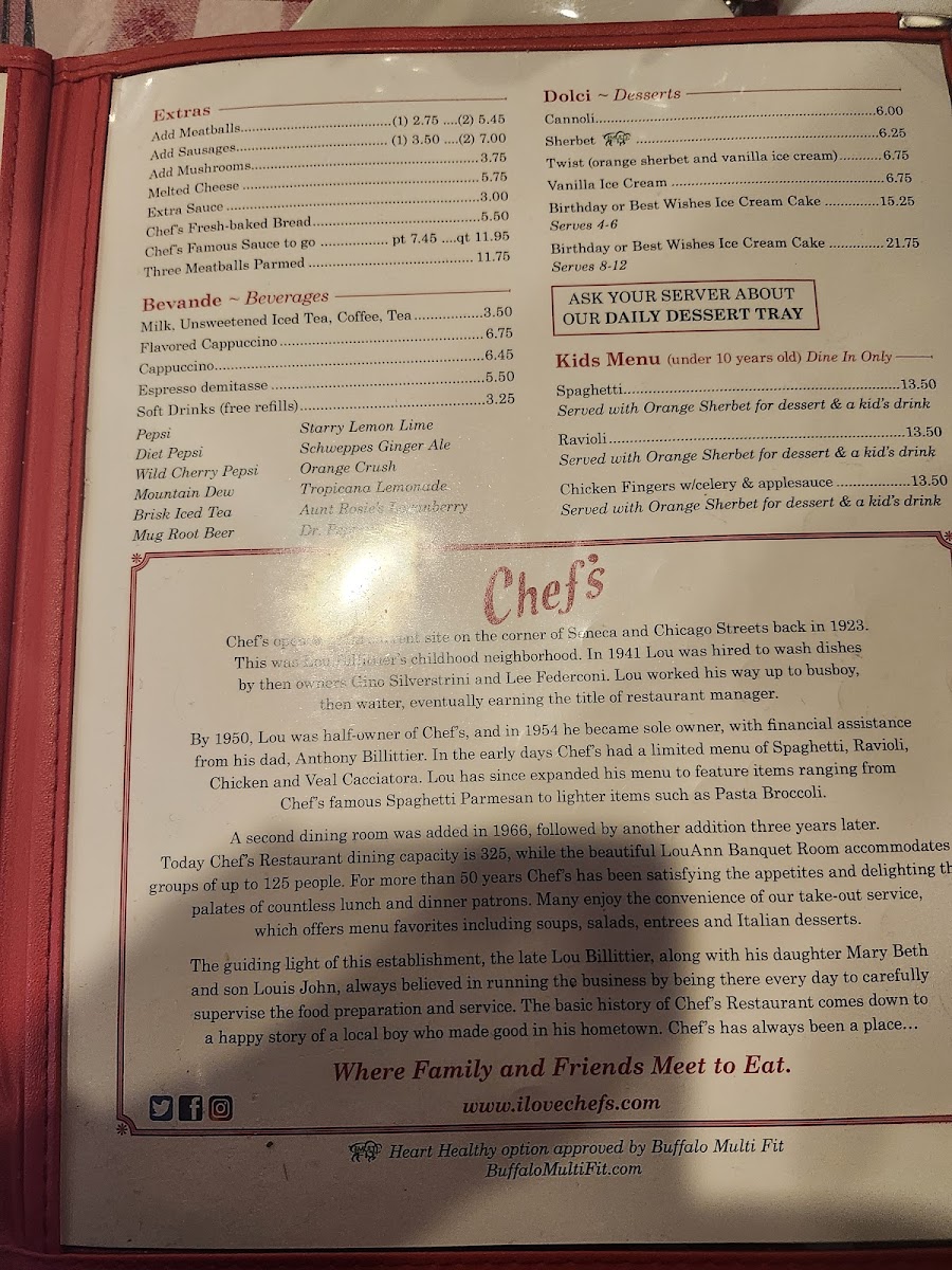 Menu Chef's Restaurant-8
