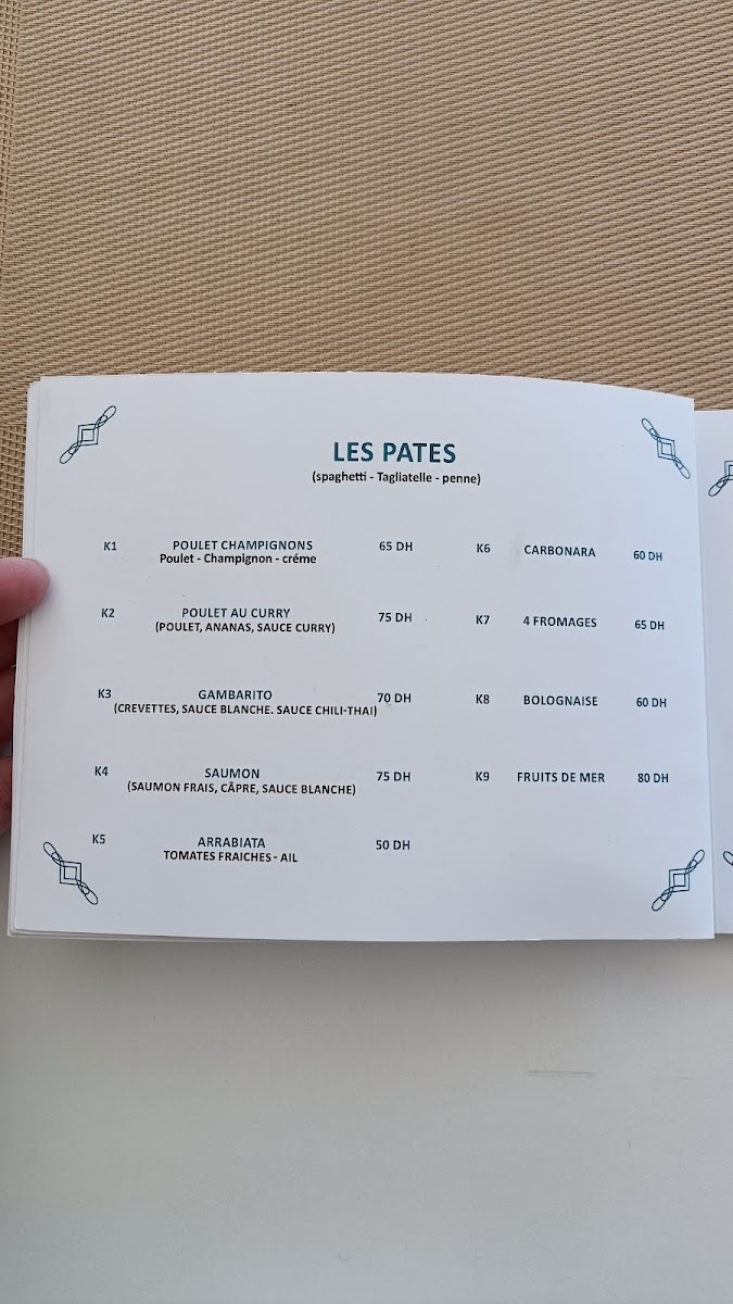 Menu Chehiwat Fès Tunis-10