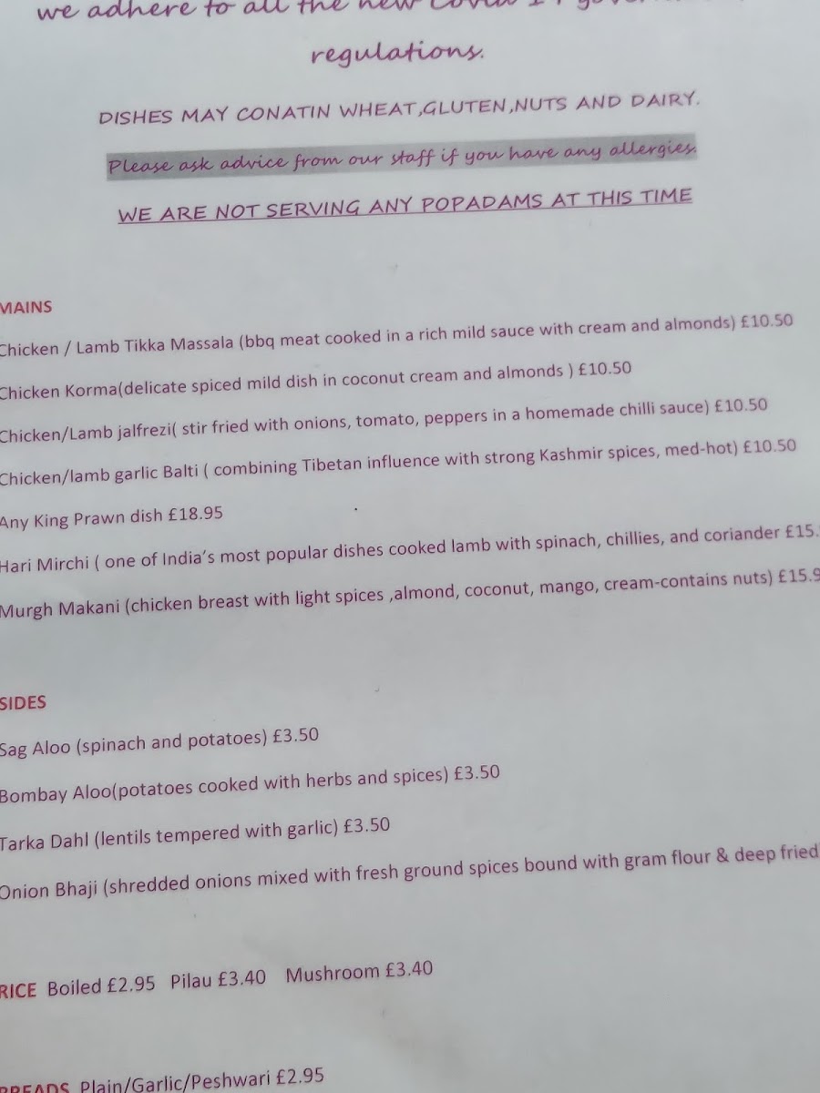 Menu Chennai Indian Fusion-2