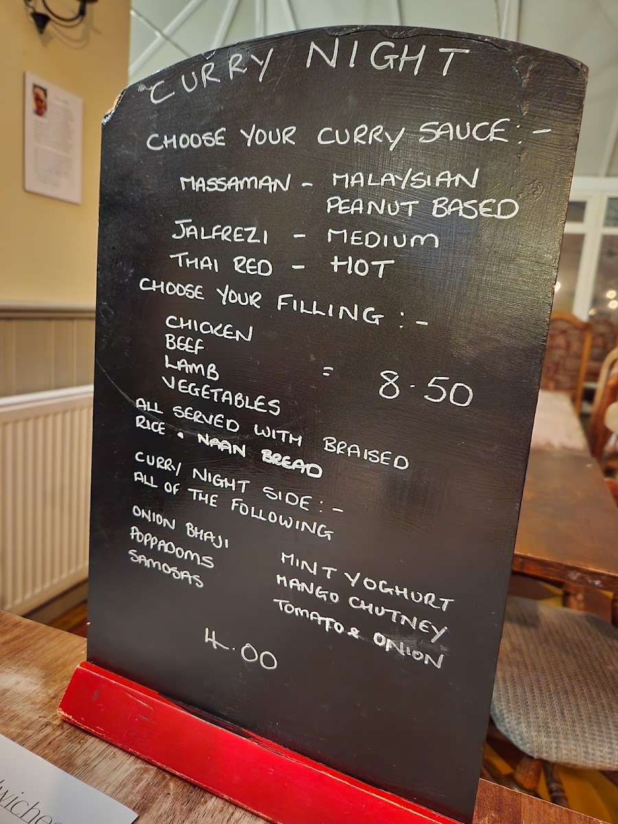 Menu Chequers Inn-3
