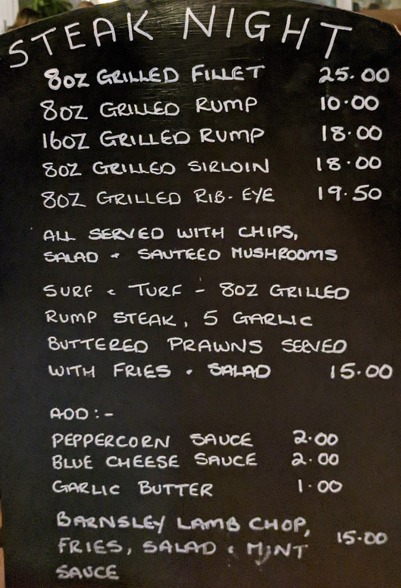 Menu Chequers Inn-4