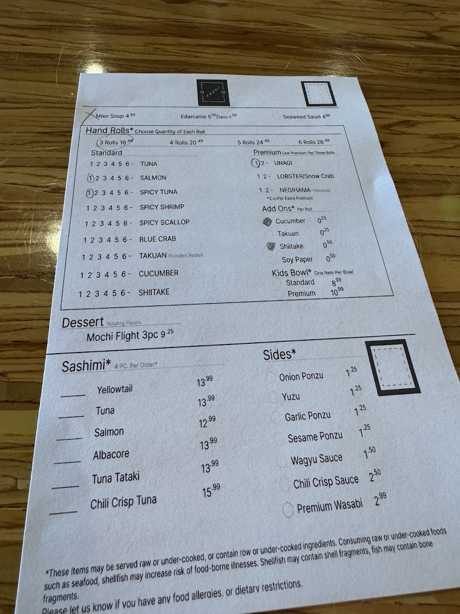 Menu Cherry Hills Sushi Co.-2