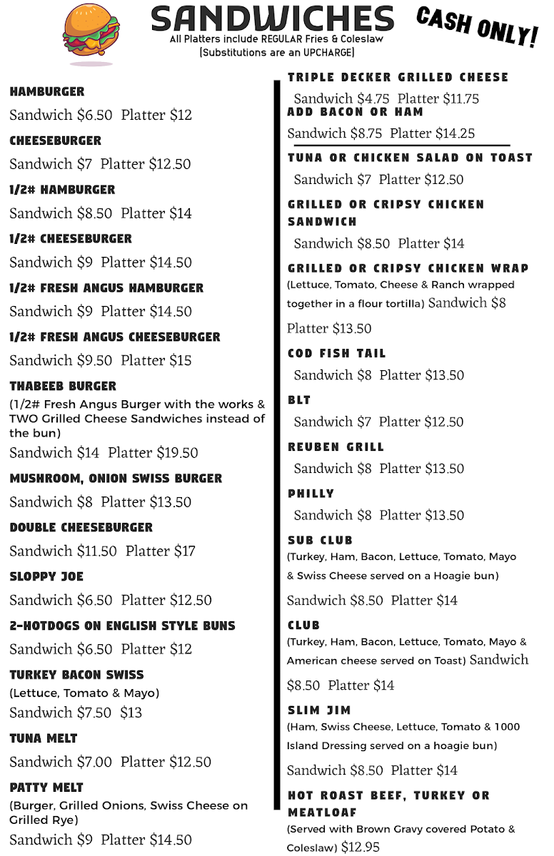 Menu Cheryl's Diner-2