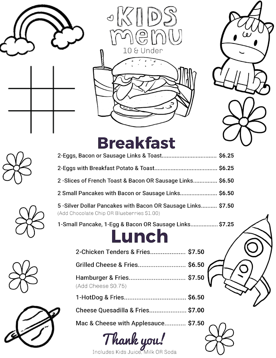Menu Cheryl's Diner-4