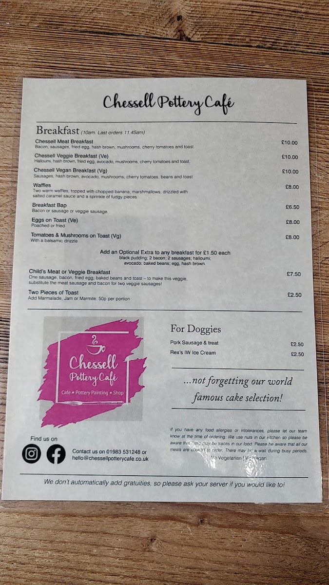 Menu Chessell Cafe-2