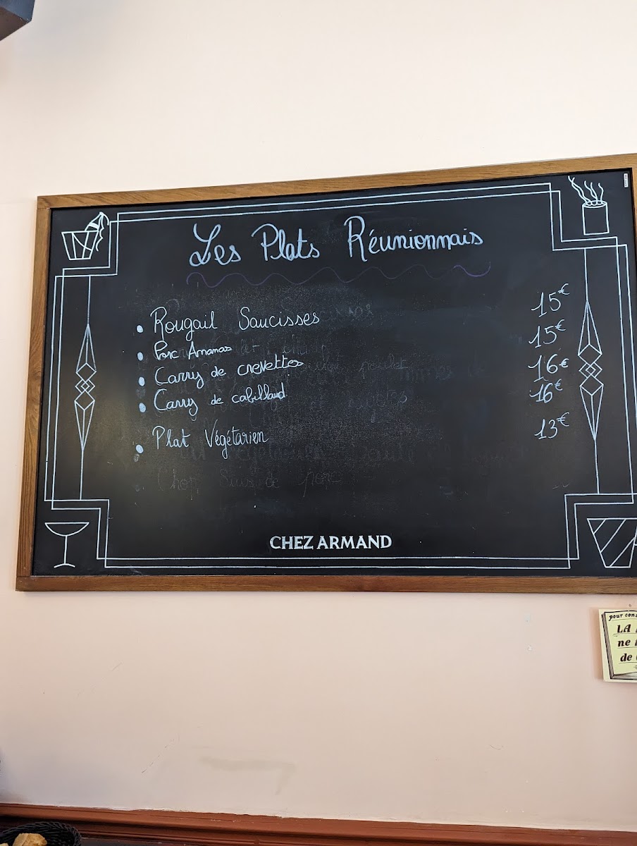 Menu Chez Armand Le Bistrot Art Déco À Aubusson-3