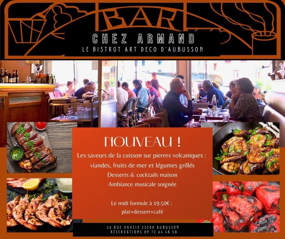 Menu Chez Armand Le Bistrot Art Déco À Aubusson-5