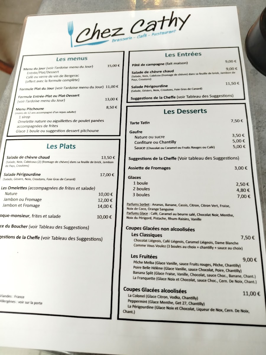 Menu Chez Cathy-1