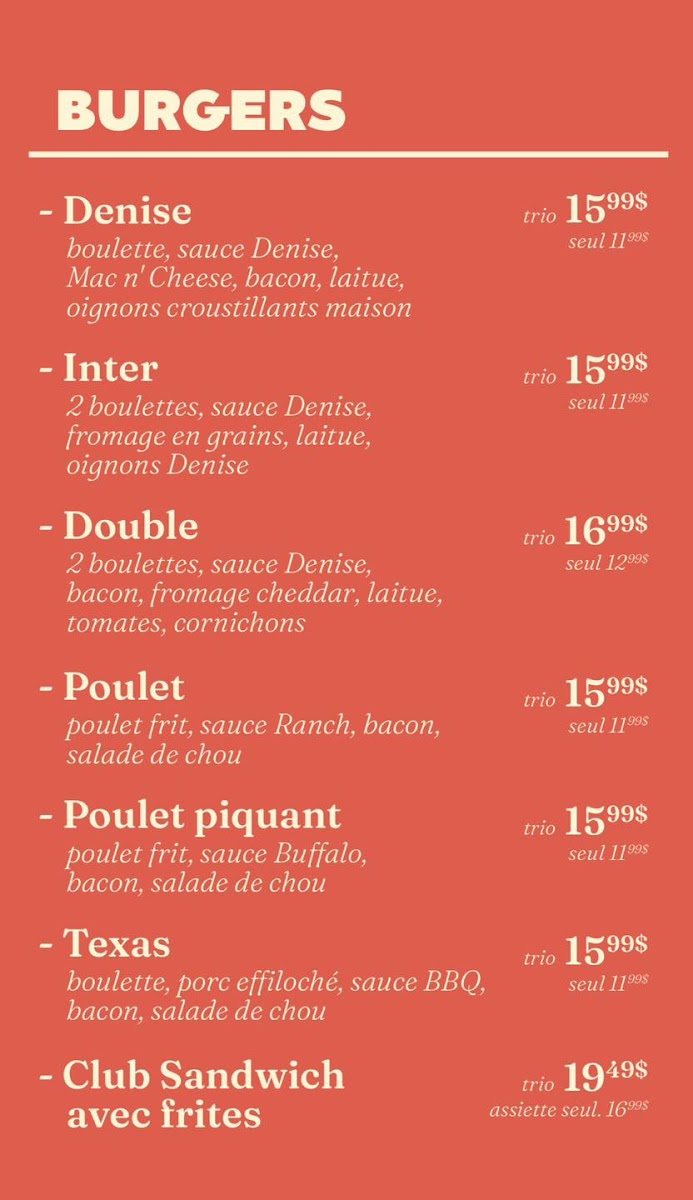 Menu Chez Denise-1