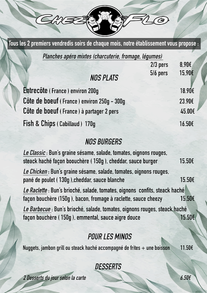 Menu Chez Flo-1