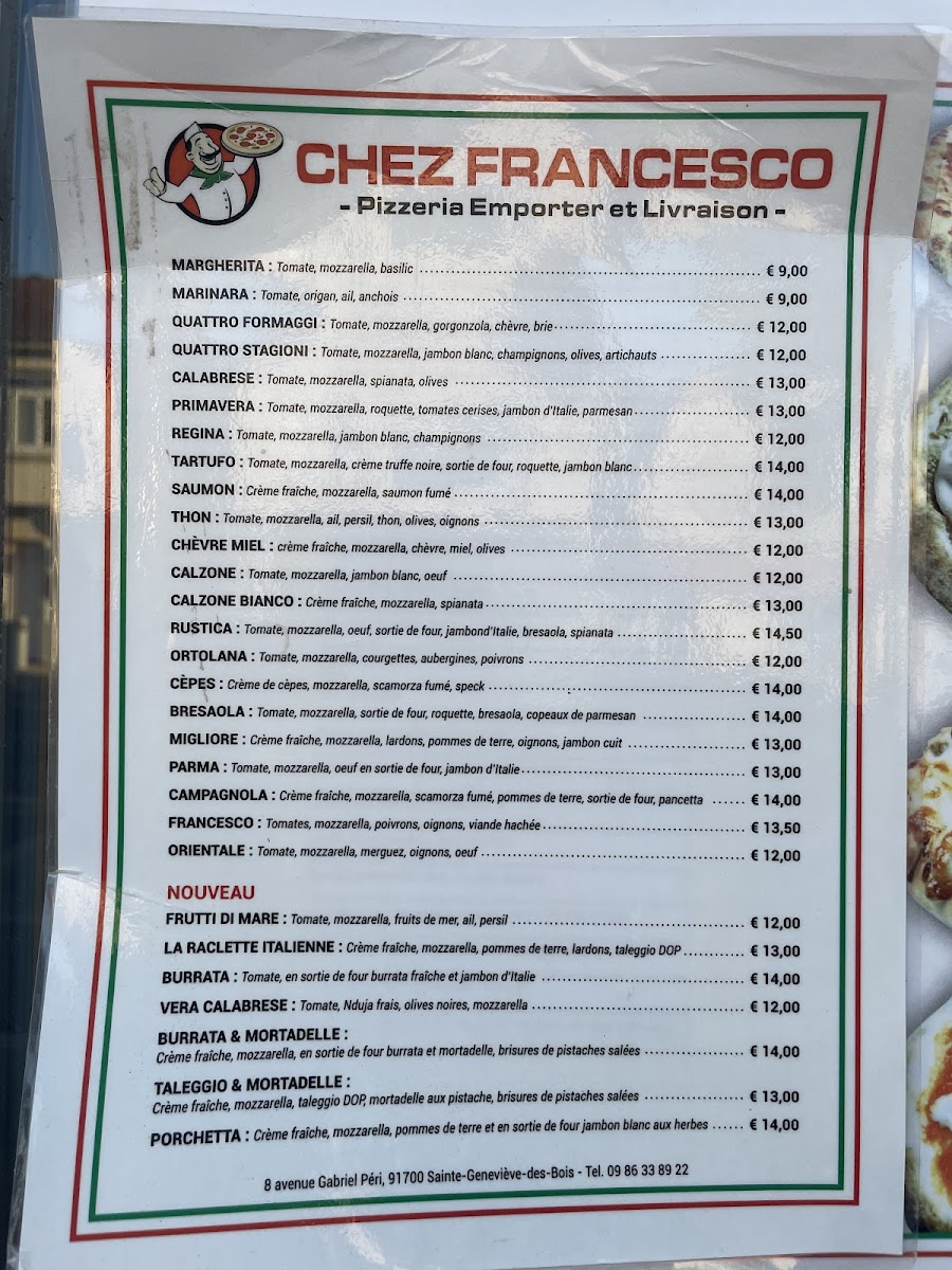 Menu Chez Francesco-4