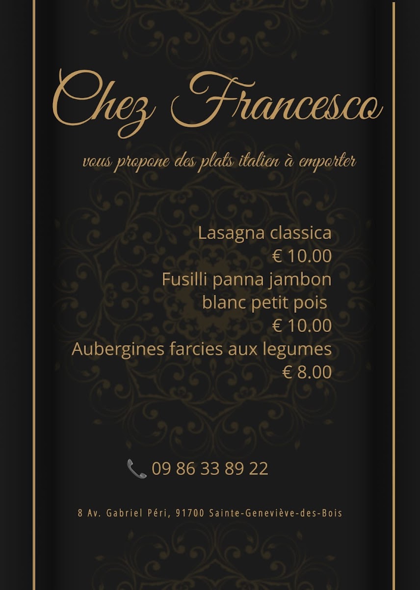 Menu Chez Francesco-5
