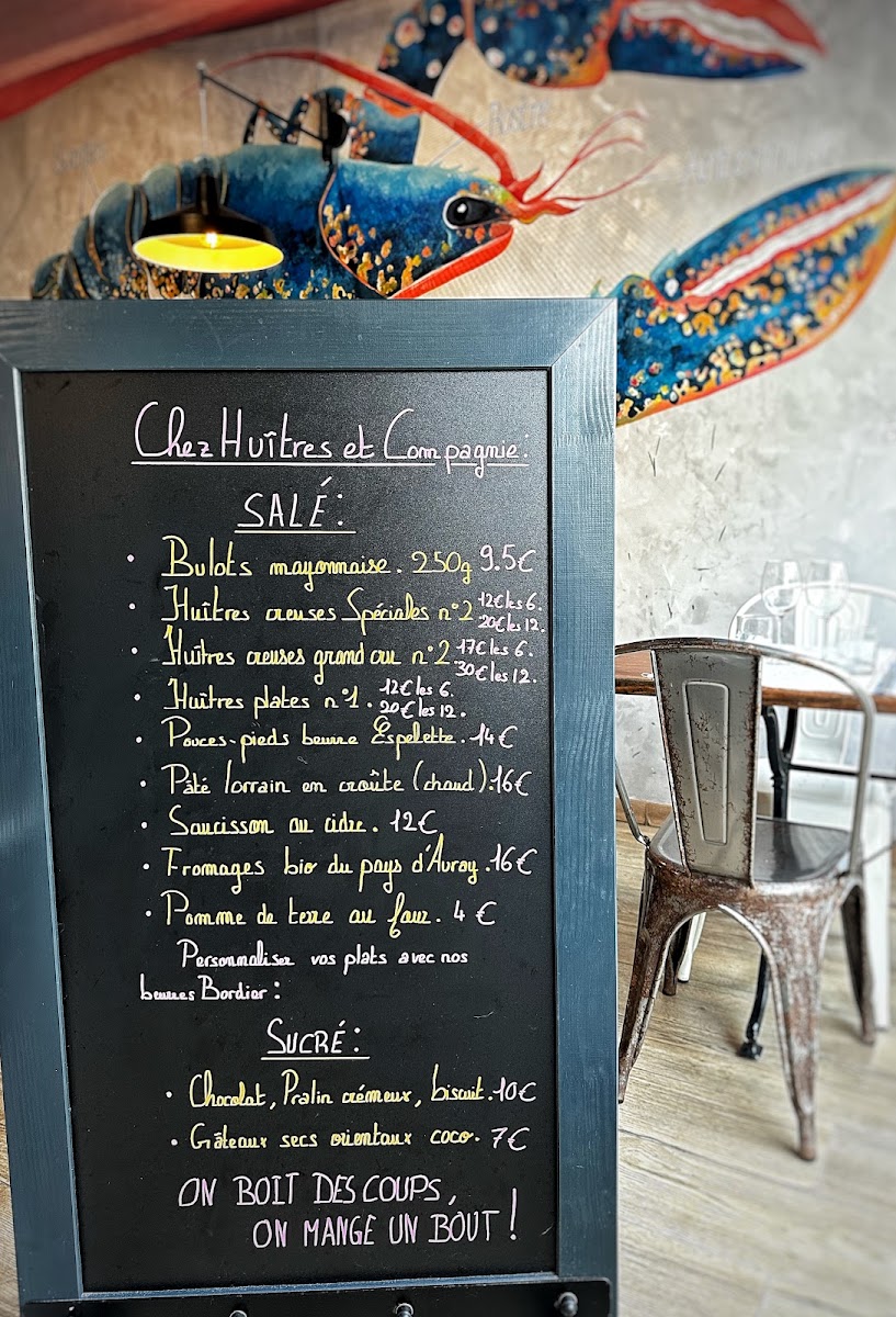 Menu Chez Homard-1