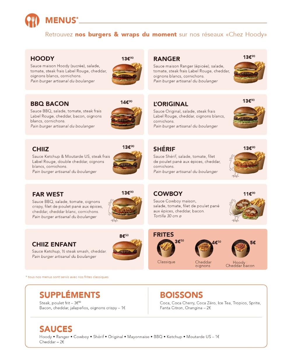 Menu Chez Hoody 91-1