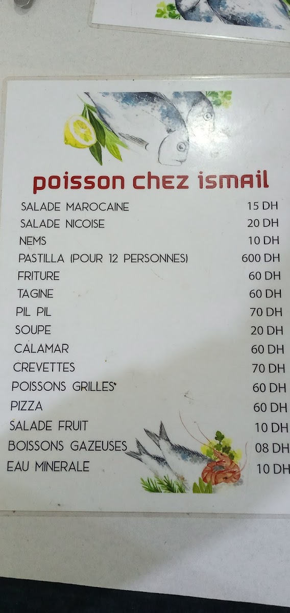 Menu Chez Ismail-1