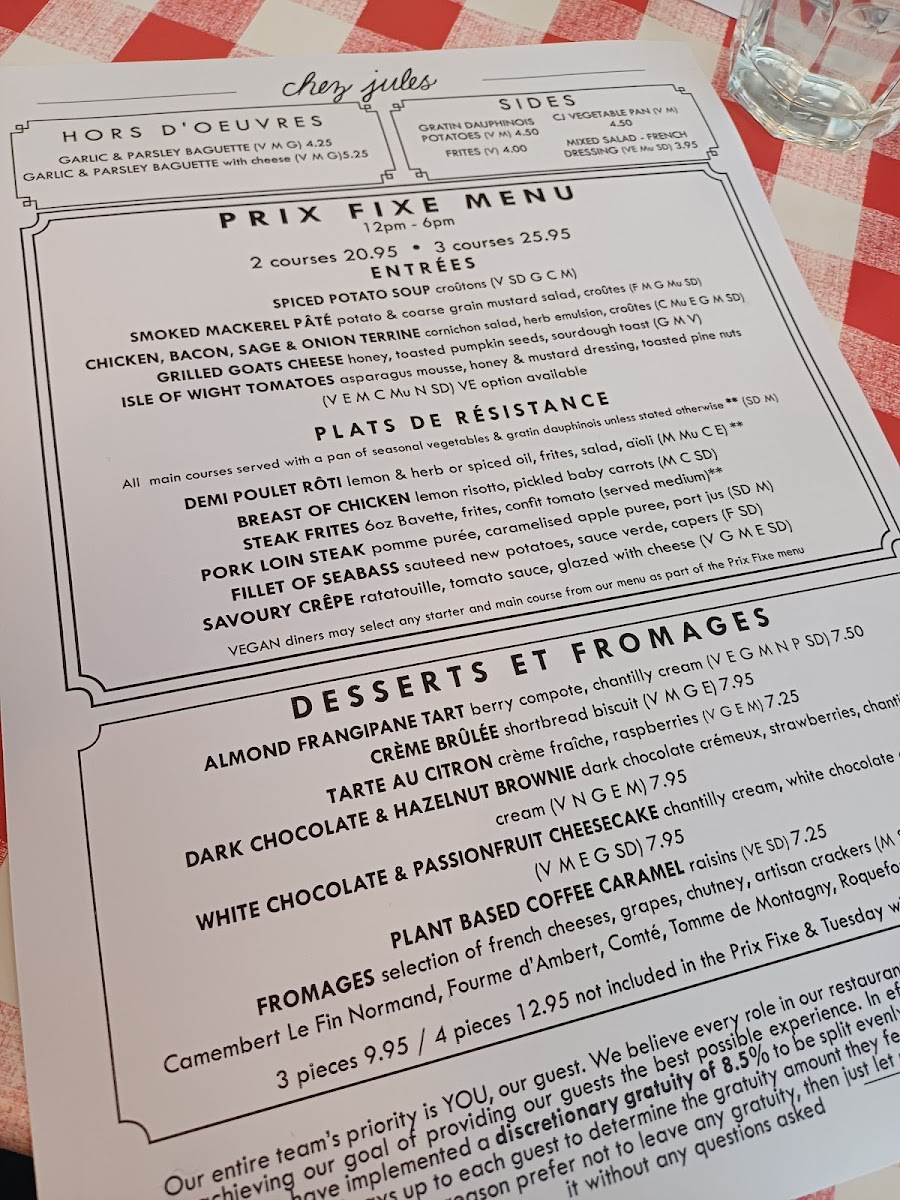 Menu Chez Jules In Chester-10