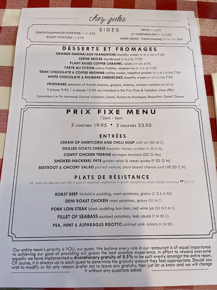 Menu Chez Jules In Chester-5