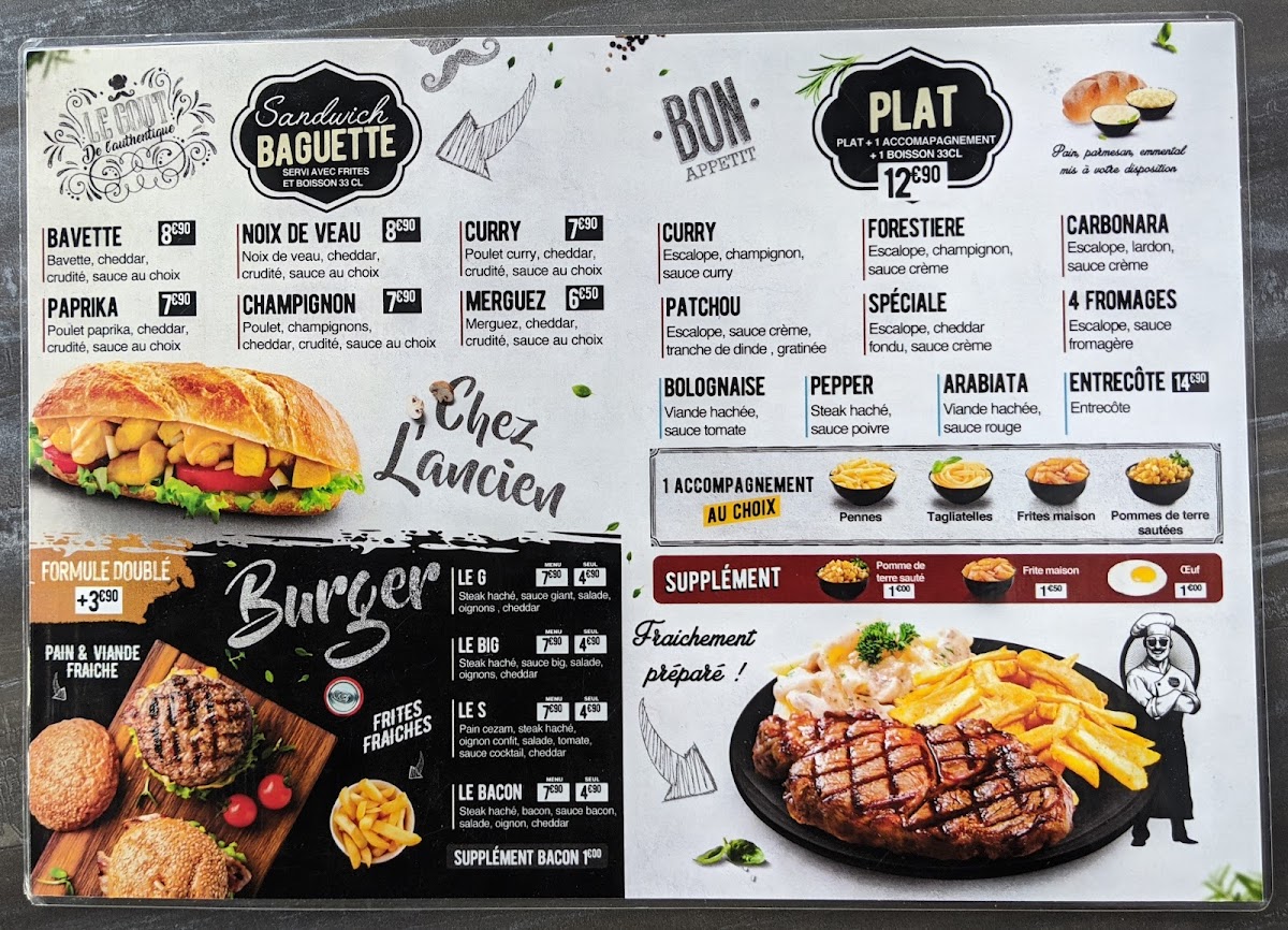 Menu Chez L'ancien Nanterre-1