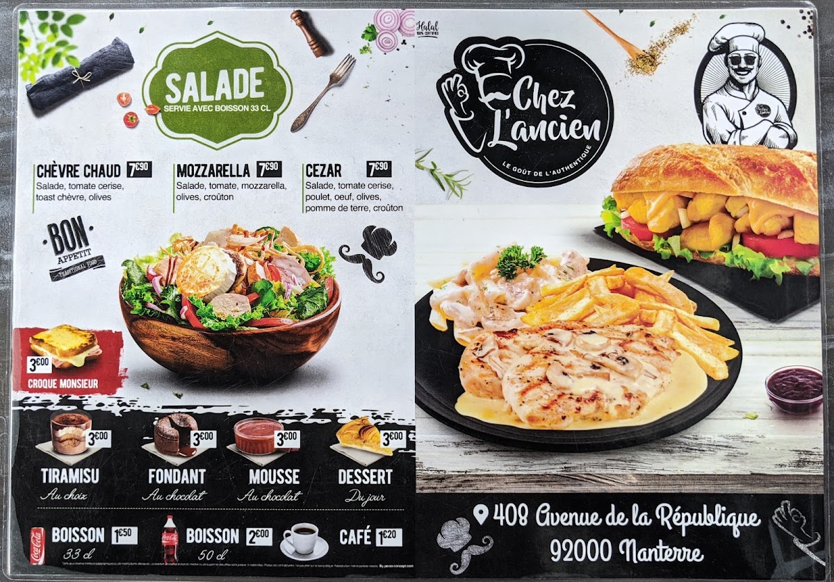 Menu Chez L'ancien Nanterre-2