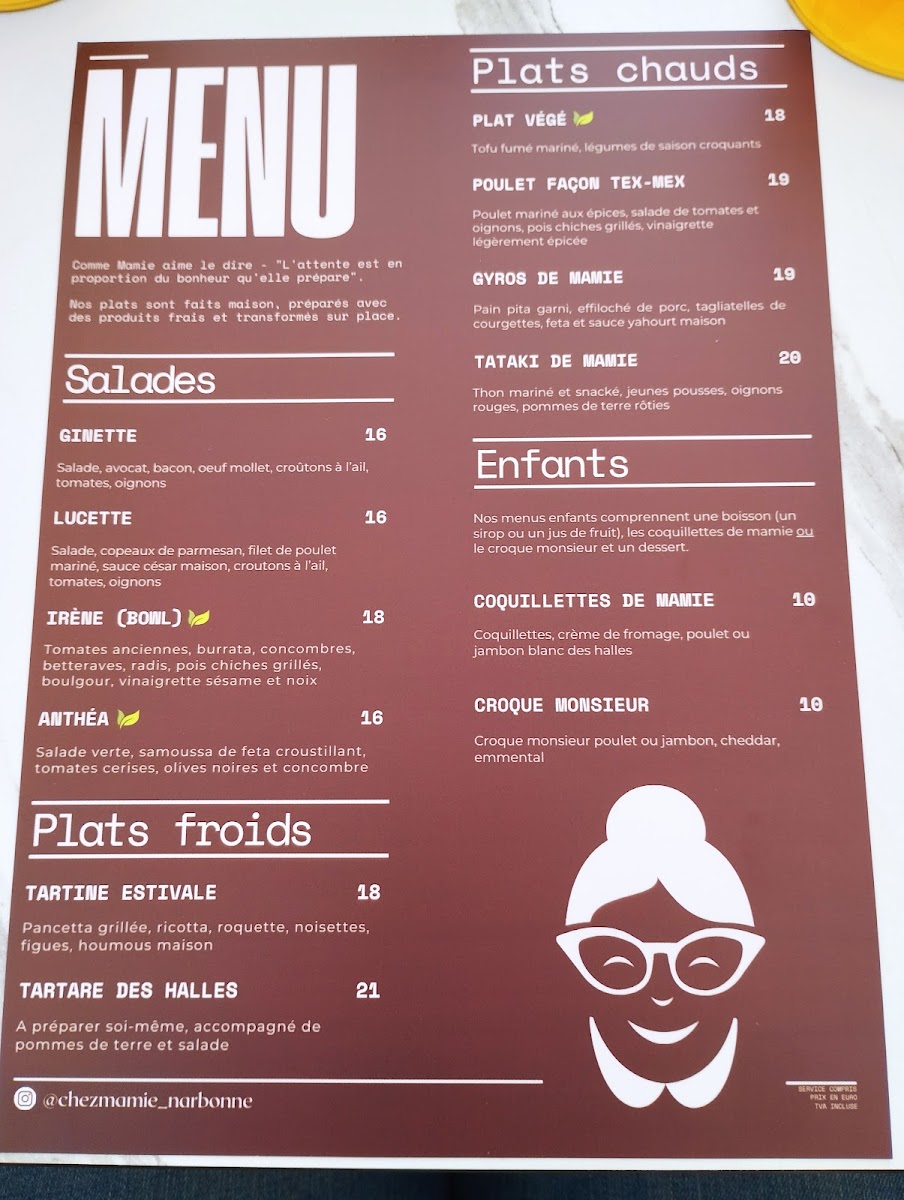 Menu Chez Mamie Narbonne-1