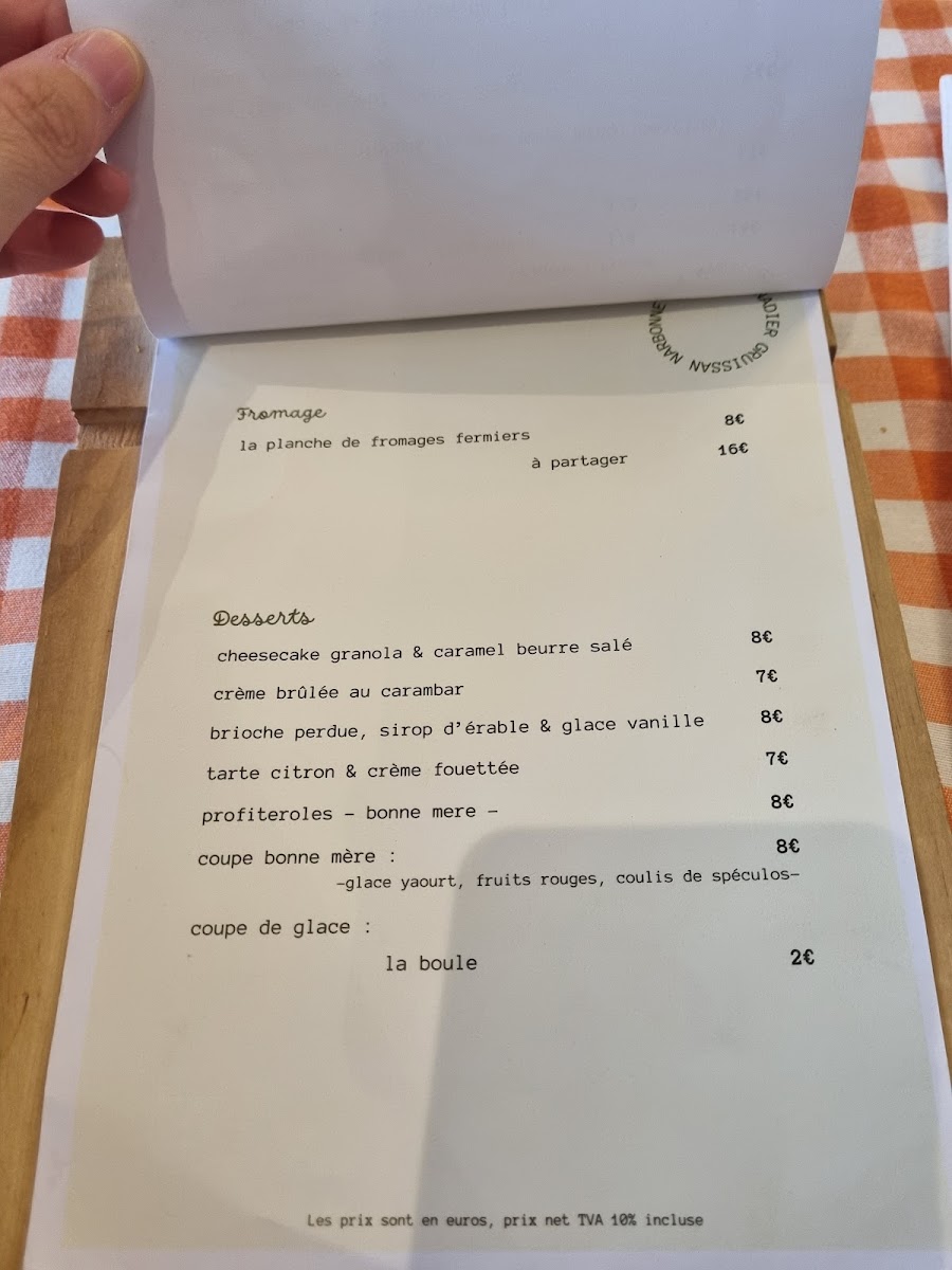 Menu Chez Mamie Narbonne-10