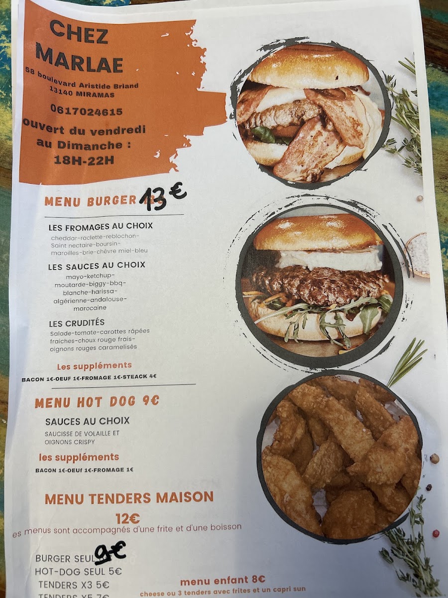 Menu Chez Marlae-1
