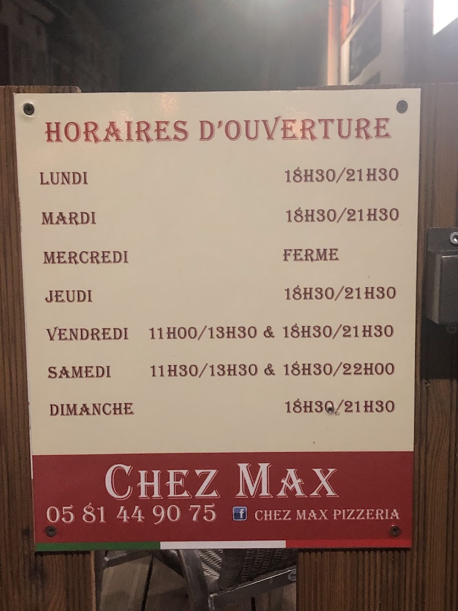 Menu Chez Max-6