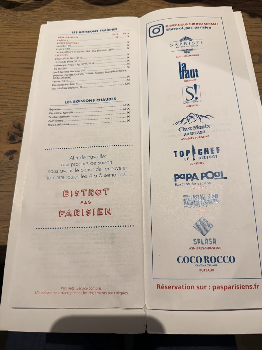 Menu Chez Mimi - Bistrot Pas Parisien-10