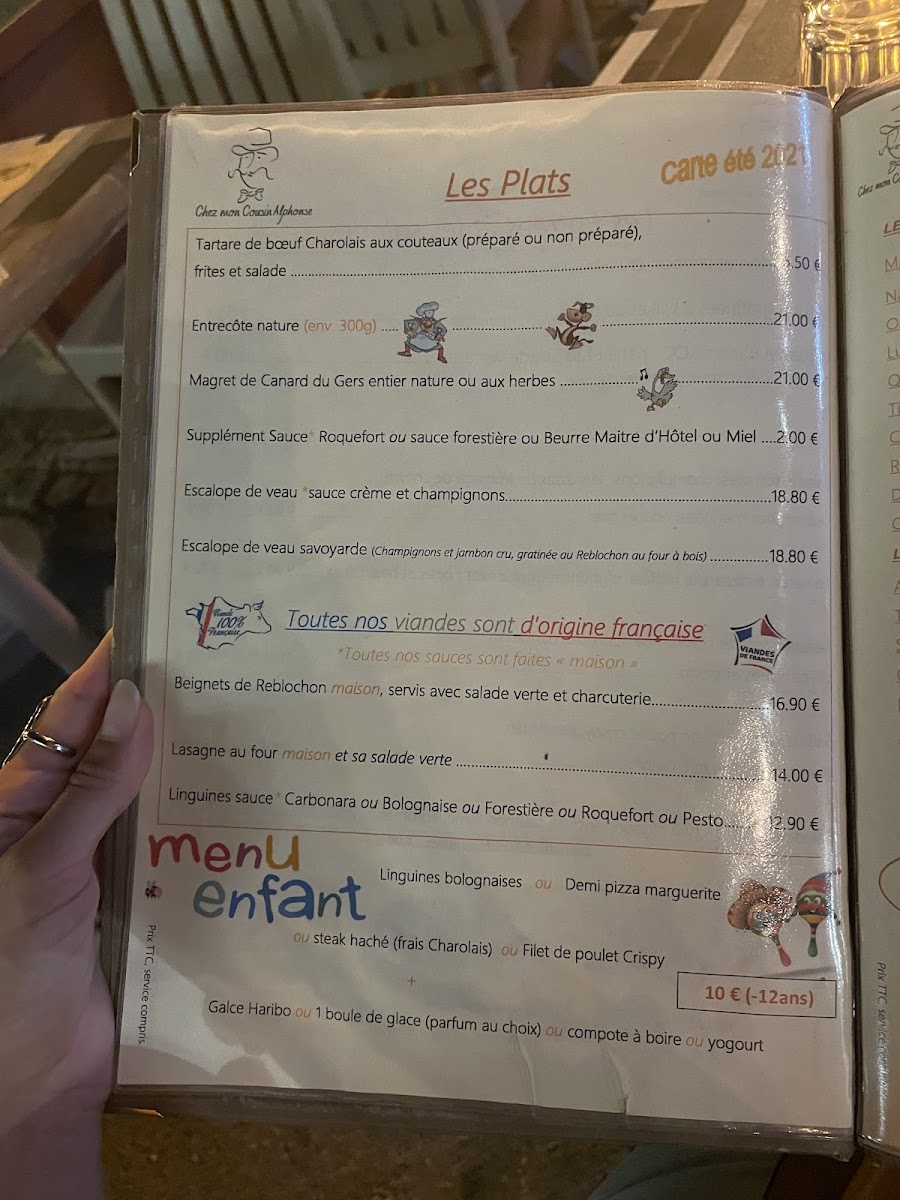 Menu Chez Mon Cousin Alphonse-4