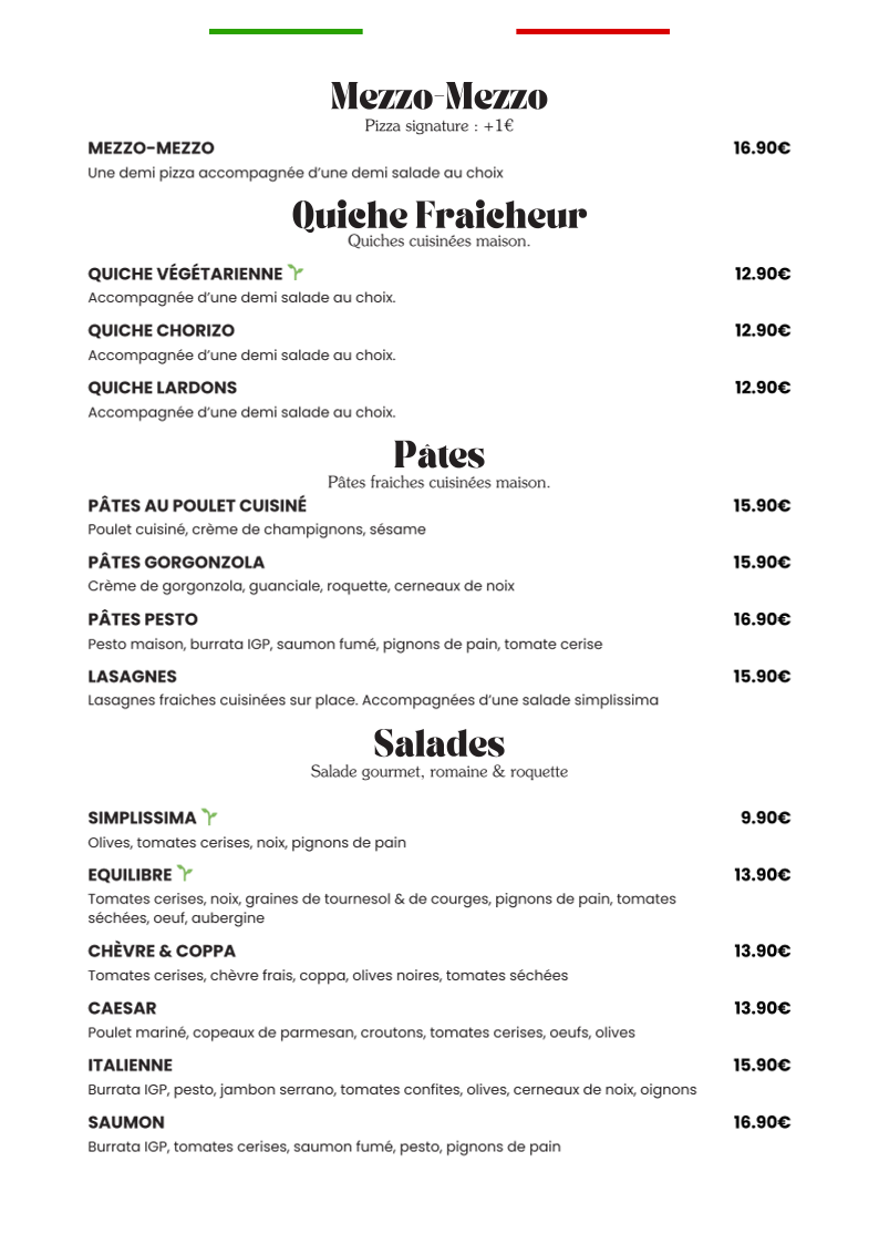 Menu Chez Monsieur M-2