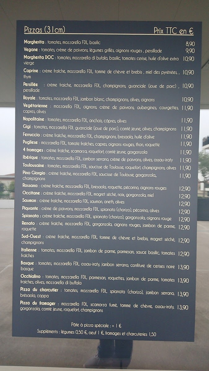 Menu Chez Monsieur M-4