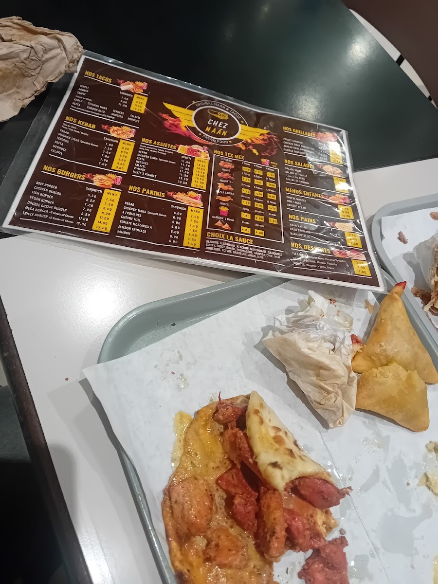 Menu Chez Naan | Fast Food Toulouse-1