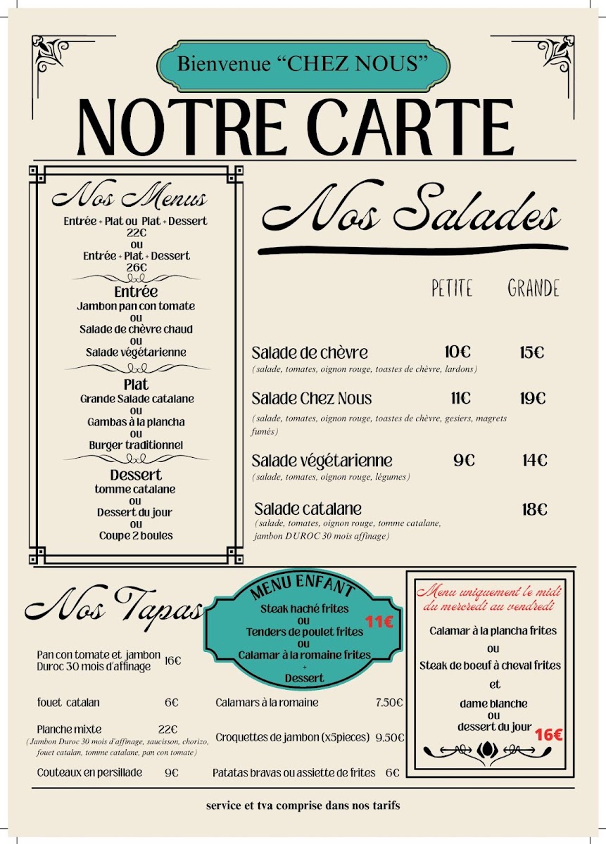Menu Chez Nous 66-2