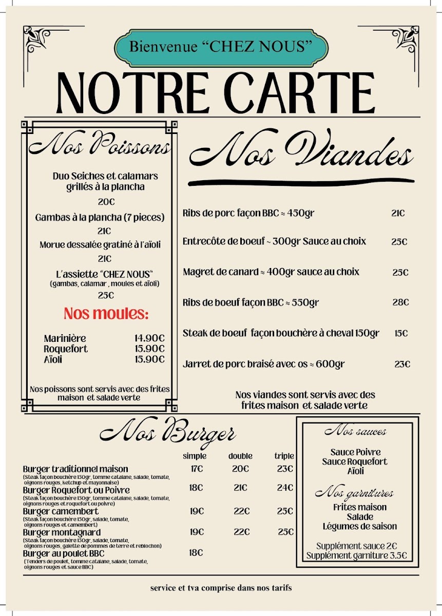 Menu Chez Nous 66-3