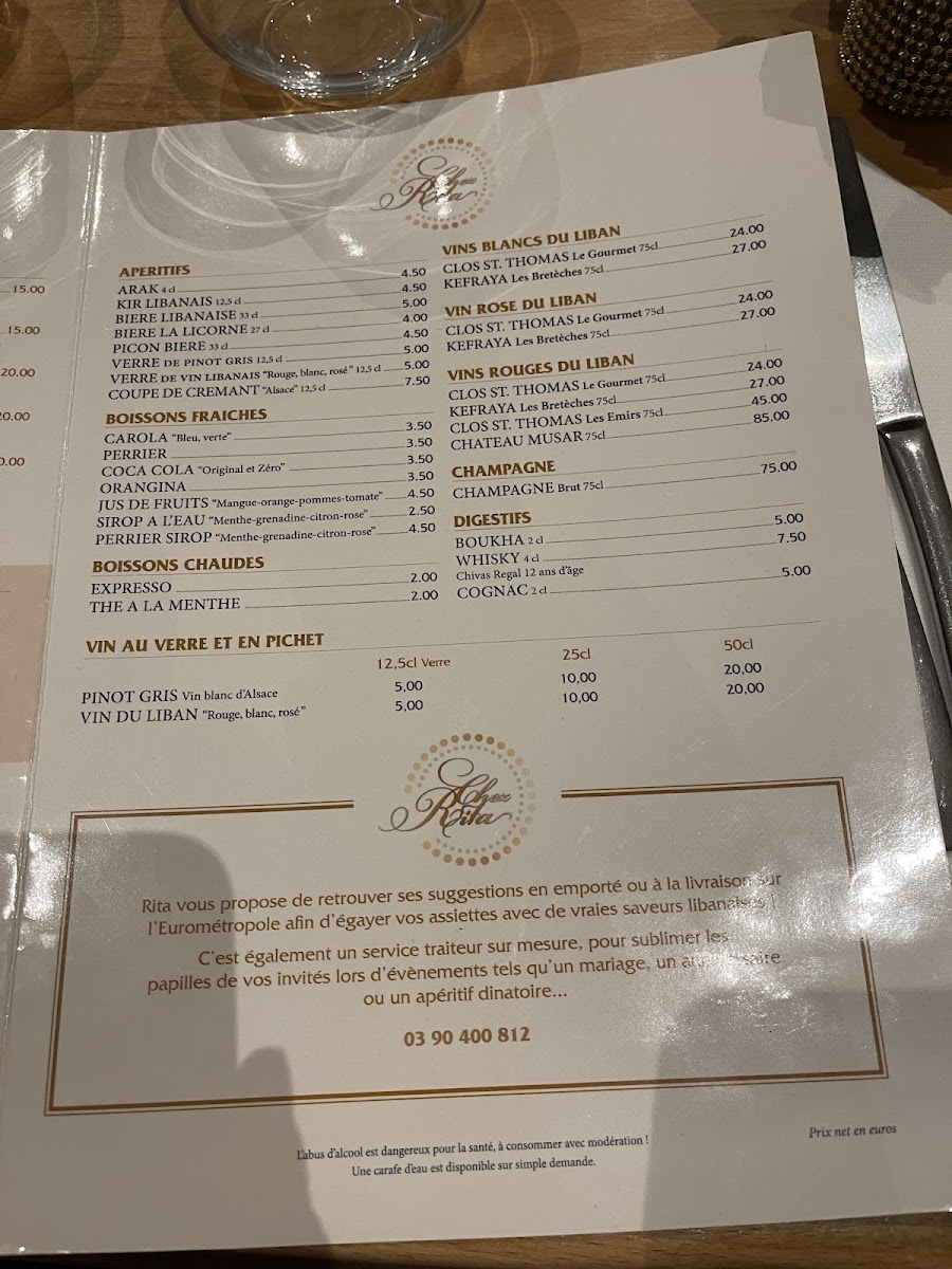 Menu Chez Rita-1